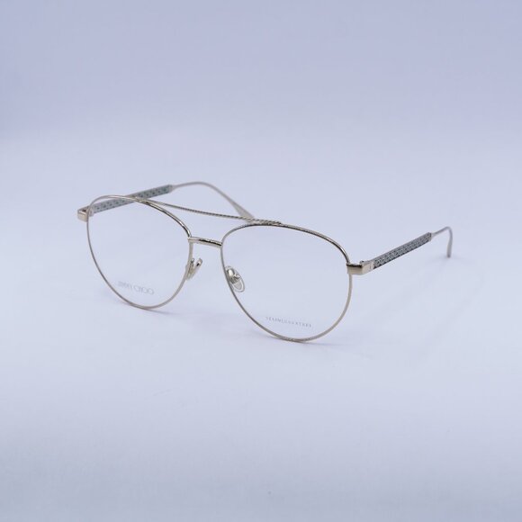 Jimmy Choo JC216 0PEF 00 Eyeglasses Silver 58mm Aviator Frame main image 8